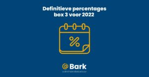 Definitieve percentages box 3 voor 2022